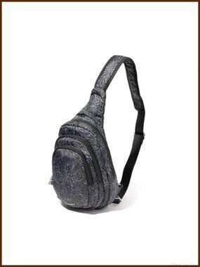 Anti-Theft Multi Zip Sling Crossbody Travel Bag Locking Zippers RFID